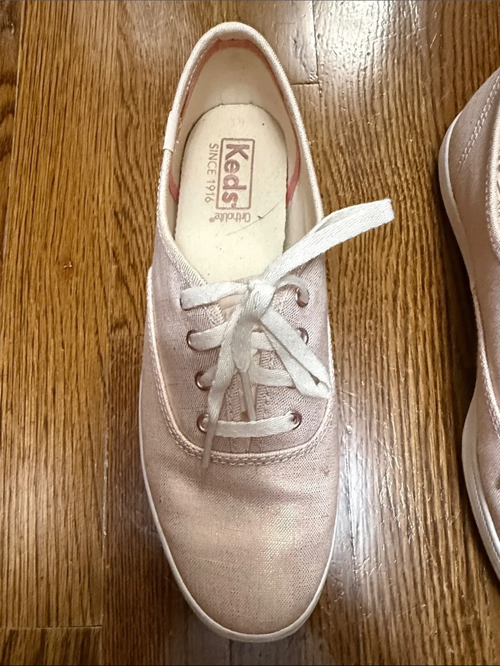 Keds Pink Canvas Low-Top Sneakers